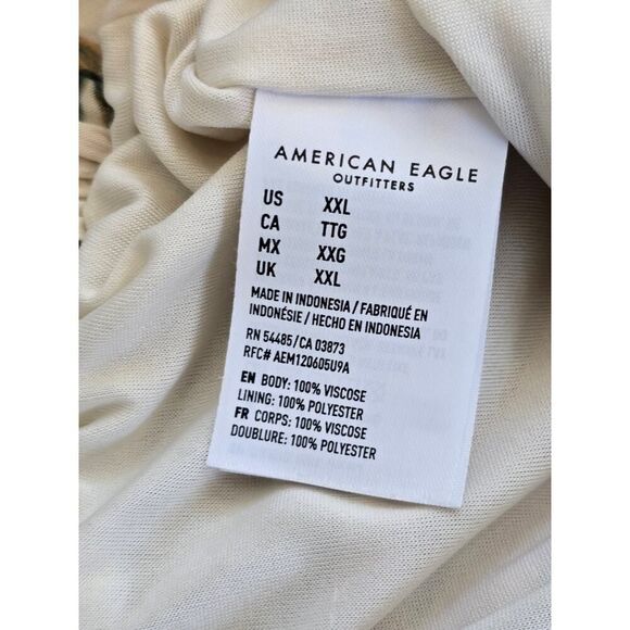 American Eagle XXL Floral High Low Maxi Skirt Boho Ruffle Viscose Lined Curvy - Picture 6 of 9